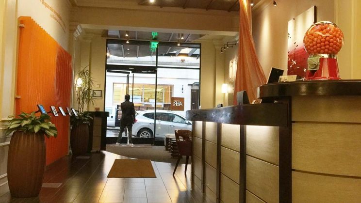 Recepção Hotel Abri em São Francisco Hotel Abri Union Square em São Francisco