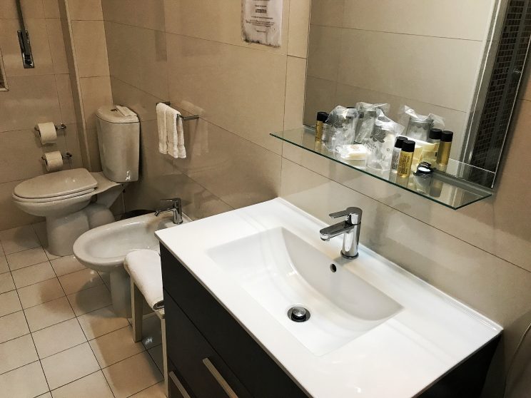 Banheiro do Hotel Pão de Açúcar no Porto