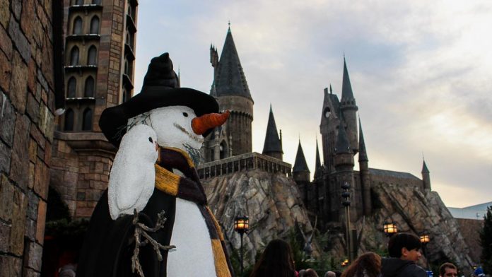Boneco de Neve em Hogwarts Boneco de Neve em Hogwarts