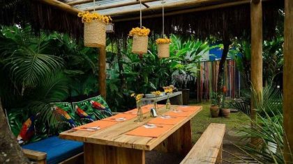 Área comum da Casa da Glória - Dicas de Pousadas no Quadrado em Trancoso