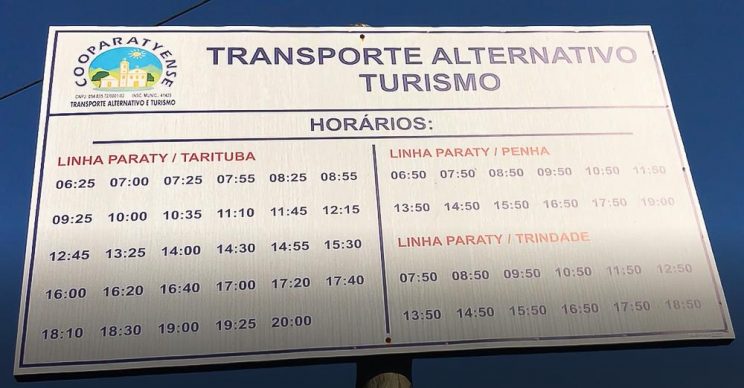 Van Paraty Trindade - Como ir de Paraty a Trindade sem carro