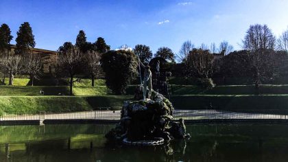 Fonte de Netuno nos Jardins de Boboli, Palazzo Pitti