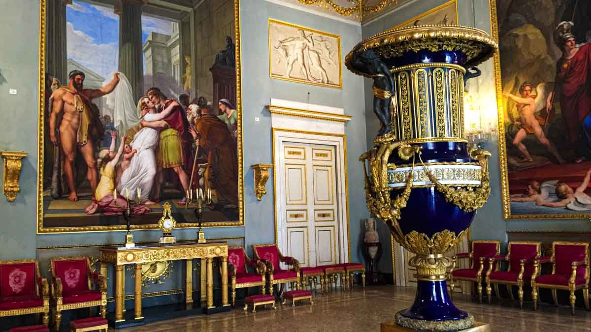 Sala de arte Palazzo Pitti em Florença