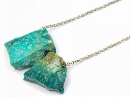 Escapulário Crisocola Cristais - Galeria Voga