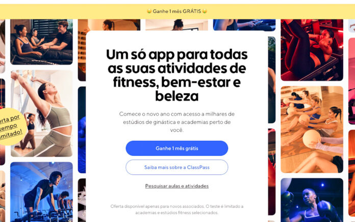 ClassPass vale a pena em 2026 ClassPass vale a pena em 2026: aplicativo mostrando aulas e uso de créditos na prática
