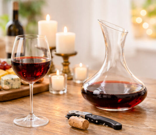 3 acessórios essenciais para quem ama vinho acessórios para vinho essenciais com taça e decanter em mesa elegante