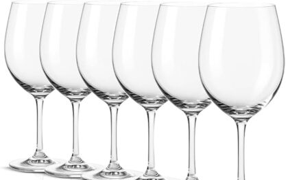 taças de vinho para o dia a dia com design simples e elegante